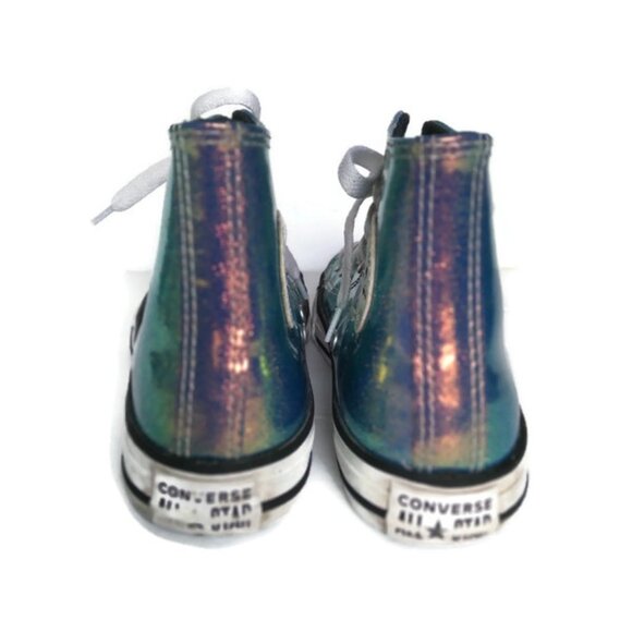 Converse Chuck Taylor All-Star Metallic Hi Top Sneakers Shoes youth sz 2 - Picture 5 of 8